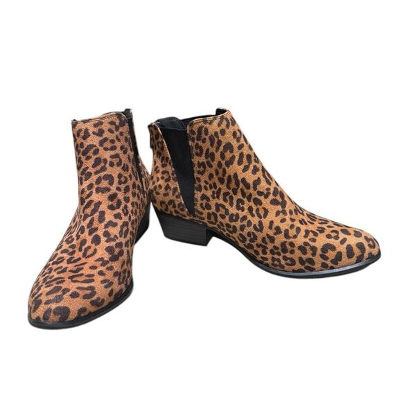Esprit Leopard Print Ankle Boots, Size 7.5 - Picture 3 of 7